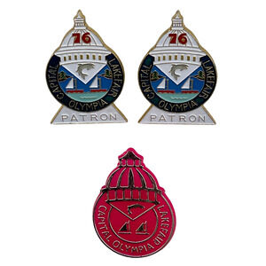 1976 Capital Lakefair Lapel Pin Olympia Washington Souvenir Enamel Pinback 3 PCS
